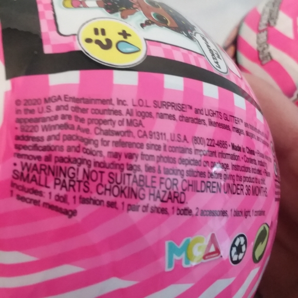 LOL Surprise Lights Glitter Series Ball (Lot of 2) Doll & Accessories 2020 NEW - Picture 5 of 7